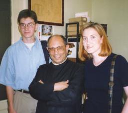 Picture of Father Vacirca with Jonathan and Paula