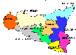 political map of Sicily